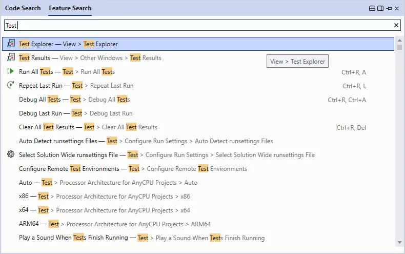 All-in-One Search: Feature Search