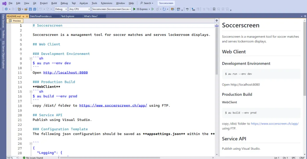 Native Markdown Editing in Visual Studio 2022