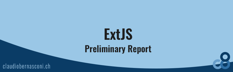 ExtJS Preliminary Report