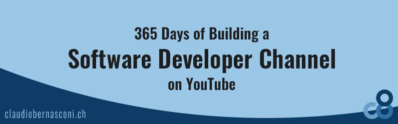 365 Days of Building a Software Developer Channel on YouTube