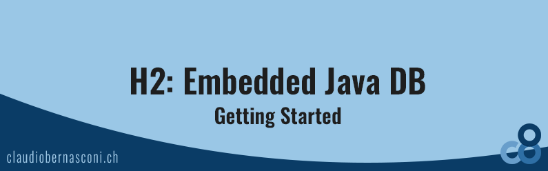 H2: Embedded Java DB: Getting Started