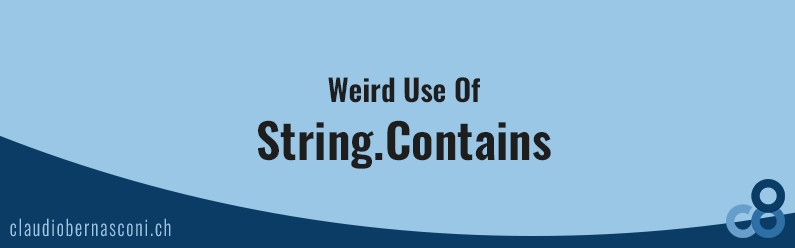 Weird Use Of String.Contains